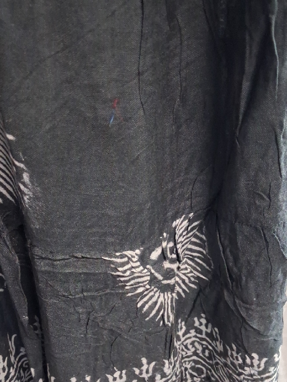 Rhea Costa Black Midi Dress with White Sunburst Print - Picture 4 of 7
